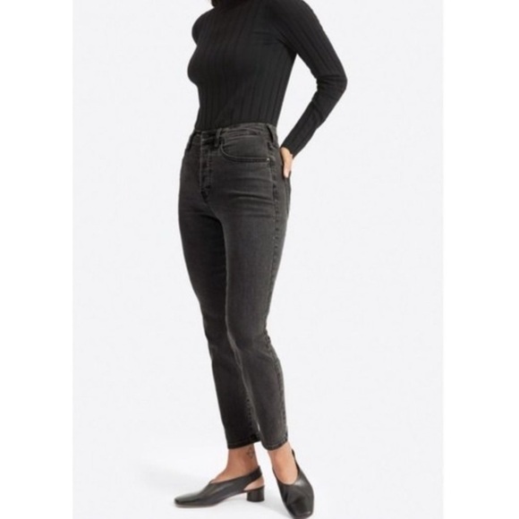 Everlane Denim - EVERLANE High Rise Slim Straight Cigarette Women’s Ankle Jeans